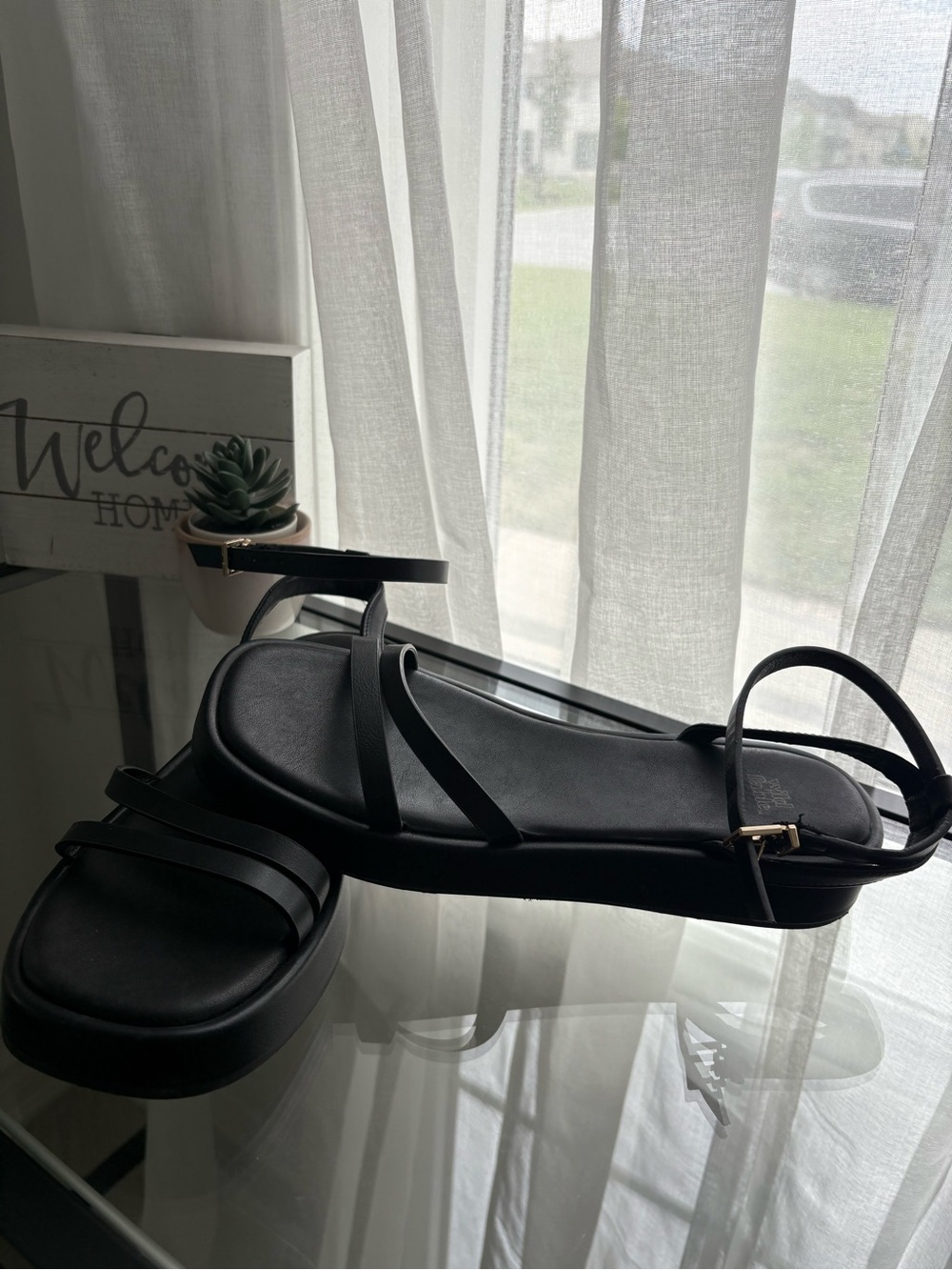 Wild Fable Black Women's Ankle-Strap Sandals